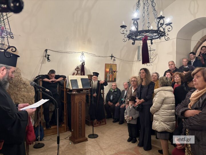 Θεία Λειτουργία στην Κατακόμβη της Αγίας Αικατερίνης Θηβών