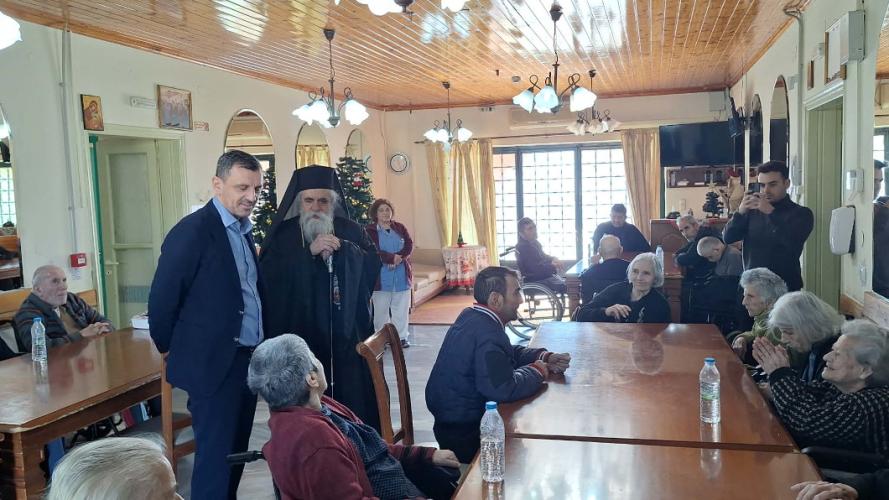 Συνάντηση Μητροπολίτη Ηλείας και Ανδρέα Νικολακόπουλου στο ίδρυμα “Νέα Βασιλειάδα”