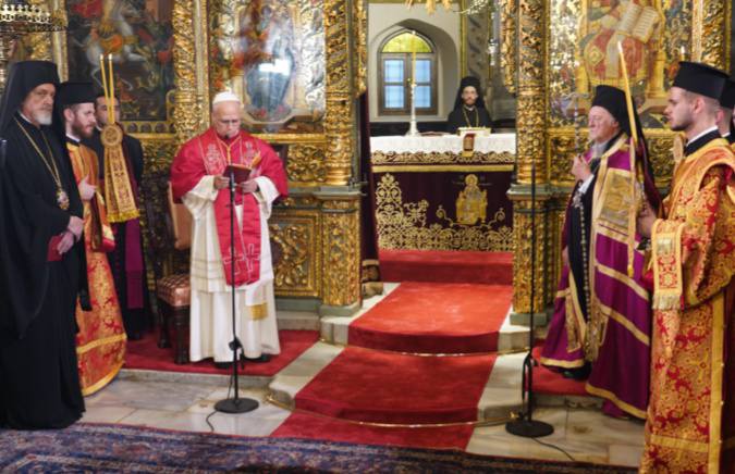 ‎صور زيارة البابا الى البطريركية ونص الاعلان المشترك