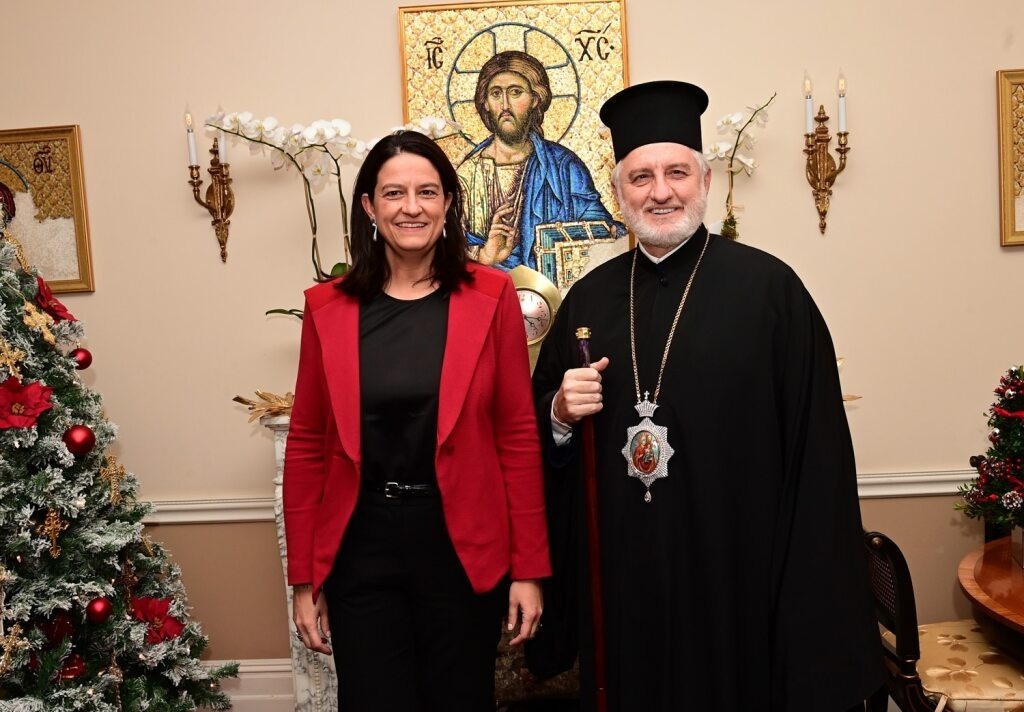 Συνάντηση Αρχιεπισκόπου Αμερικής με την Υπουργό Εργασίας Νίκη Κεραμέως