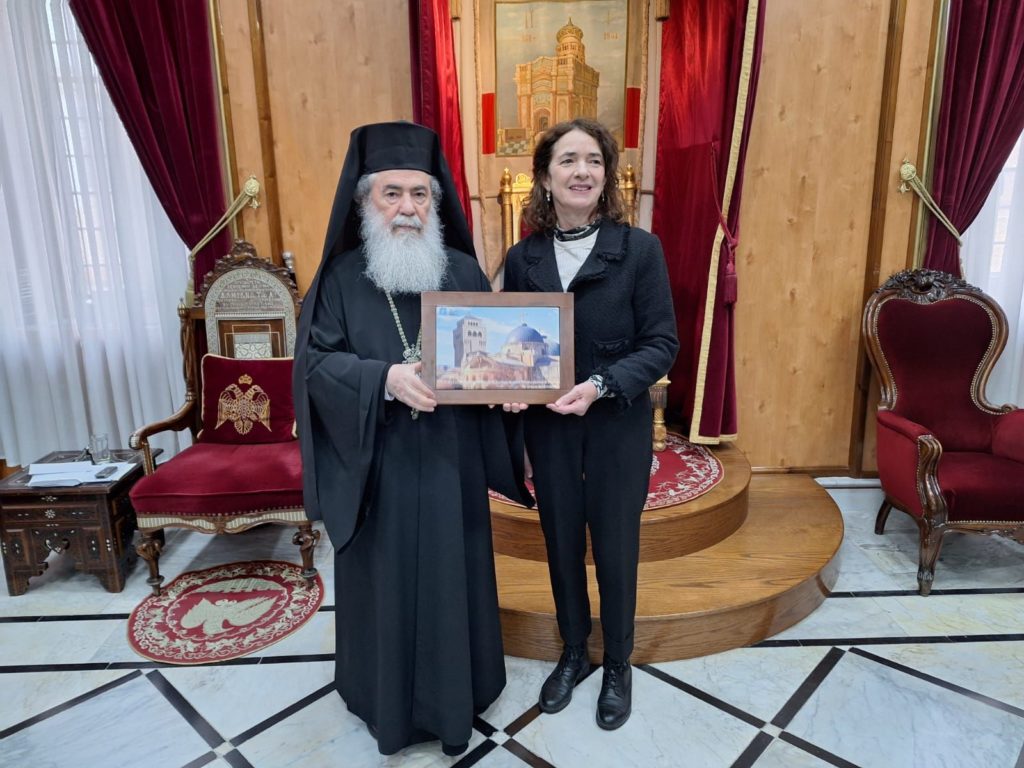Συνάντηση Πατριάρχη Ιεροσολύμων με εκπρόσωπο της Lutheran World Federation