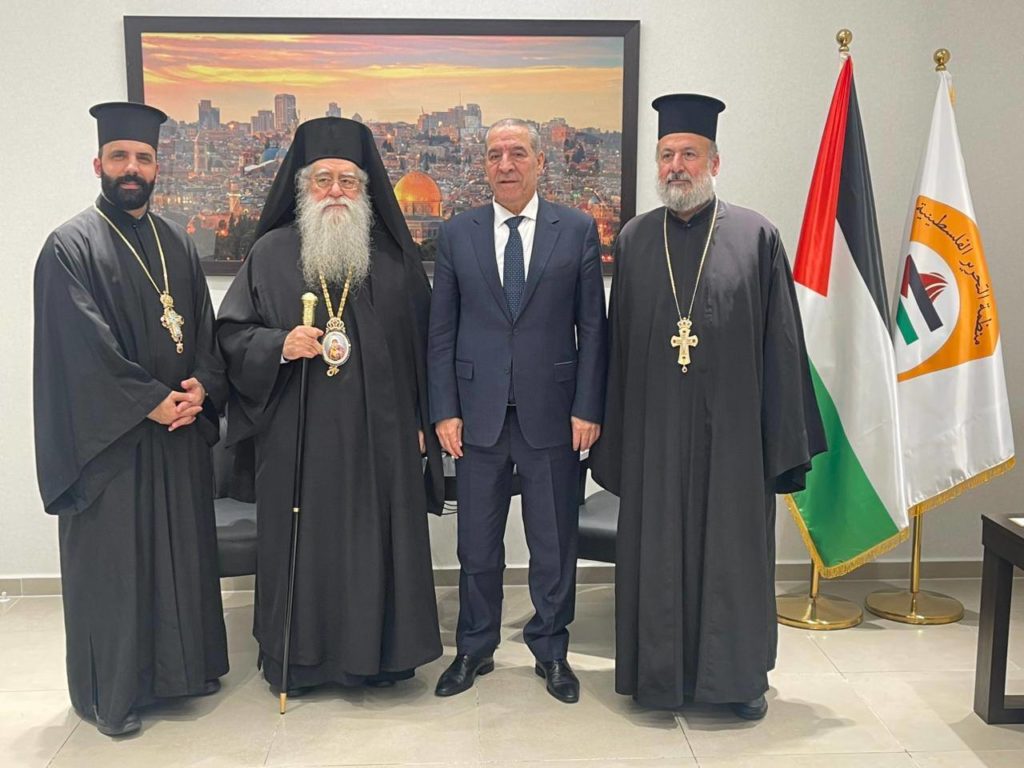 Πρόσκληση στον Αντιπρόεδρο της Παλαιστινιακής Αρχής στην Αγρυπνία των Χριστουγέννων