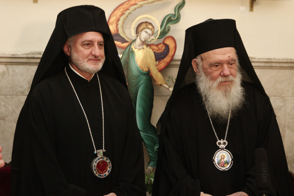 Συνάντηση Αρχιεπισκόπου Ιερωνύμου με τον Αρχιεπίσκοπο Αμερικής