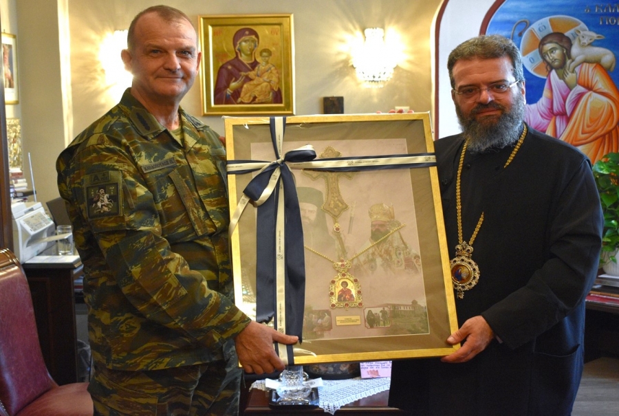 Επίσκεψη του Διοικητή της Ανώτατης Στρατιωτικής Διοίκησης Θράκης στον Μητροπολίτη Μαρωνείας