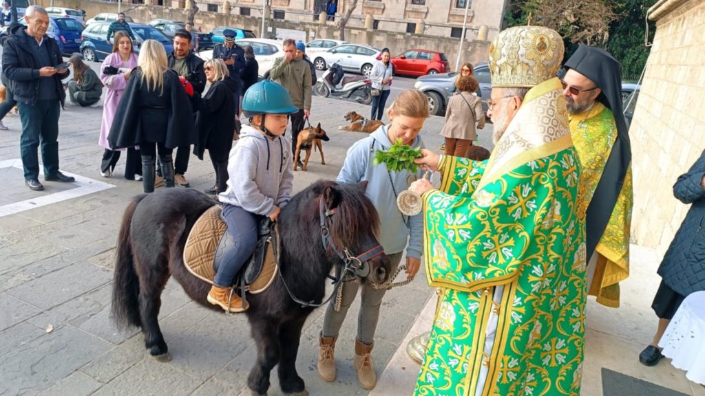 Εορτή Αγίου Μοδέστου στη Ρόδο – Πιστοί προσήλθαν στον Αγιασμό με τα ζώα τους