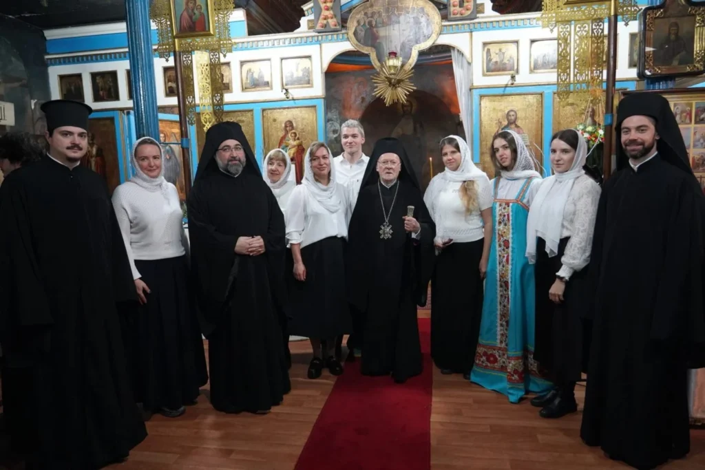 Ecumenical Patriarch Bartholomew visits the Vatopedi Metochion of Saint Andrew in Galata
