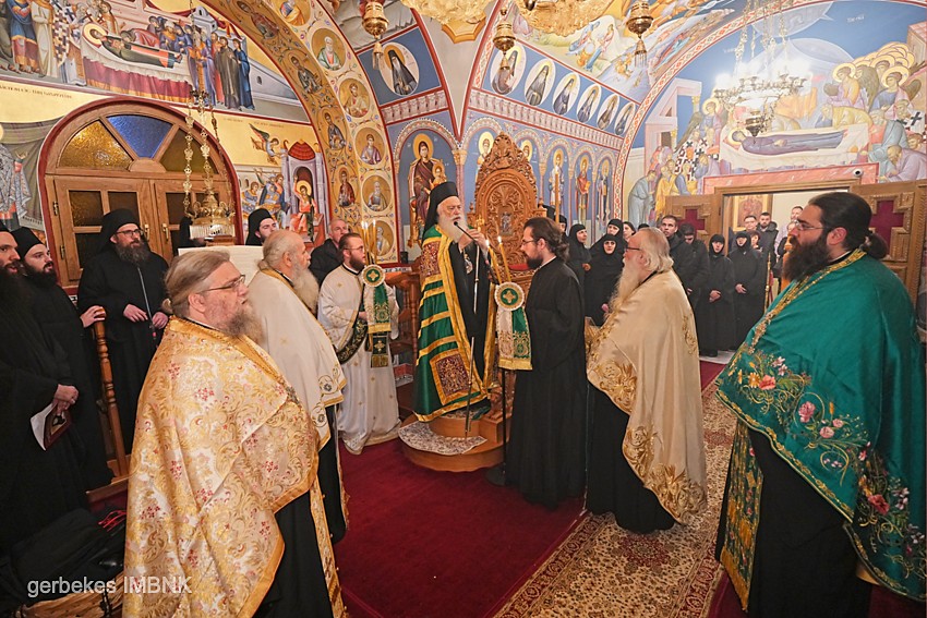 Αρχιερατικός Εσπερινός Οσίου Γερασίμου Υμνογράφου στην Ι.Μ. Παναγίας Δοβρά – Κουρά Μεγαλοσχήμου