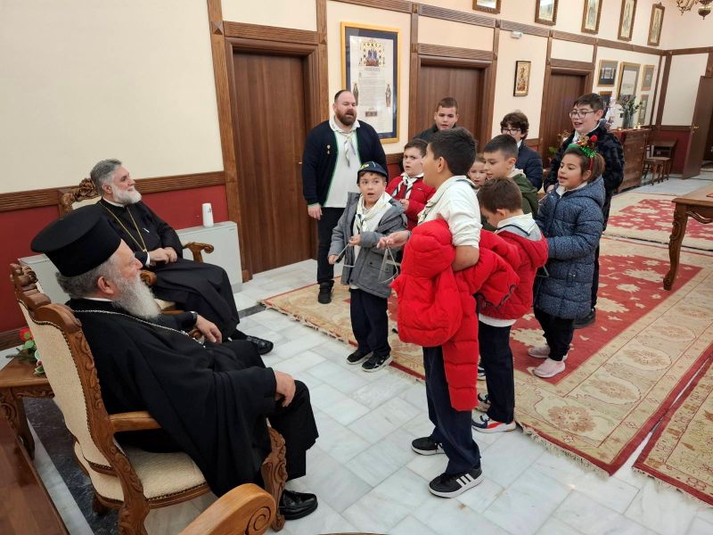 Παραμονή Χριστουγέννων και κάλαντα στην Ιερά Μητρόπολη Χαλκίδος