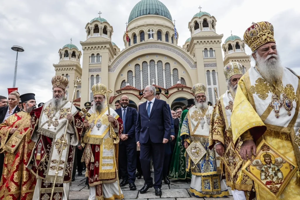 The President of the Hellenic Republic attends the Celebration of the Patron Saint of Patras, Saint Andrew the First-Called