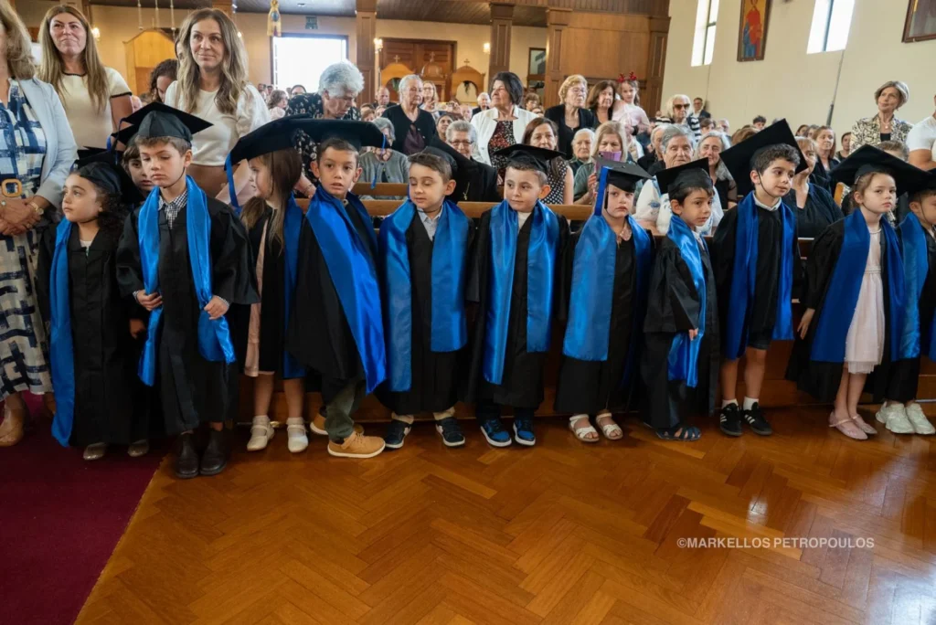 Archbishop Makarios of Australia with the New “young branches” of Sydney’s Greek Community