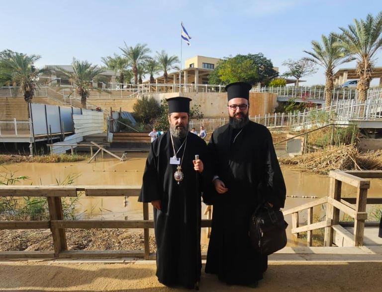 Ο Αλβανίας Ιωάννης στον τόπο βάπτισης του Χριστού