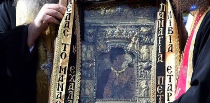 Η Θαυματουργή Εικόνα της Παναγίας Σουμελά στον Ιερό Ναό Αγίου Ελευθερίου οδού Αχαρνών (ΗΧΗΤΙΚΟ)