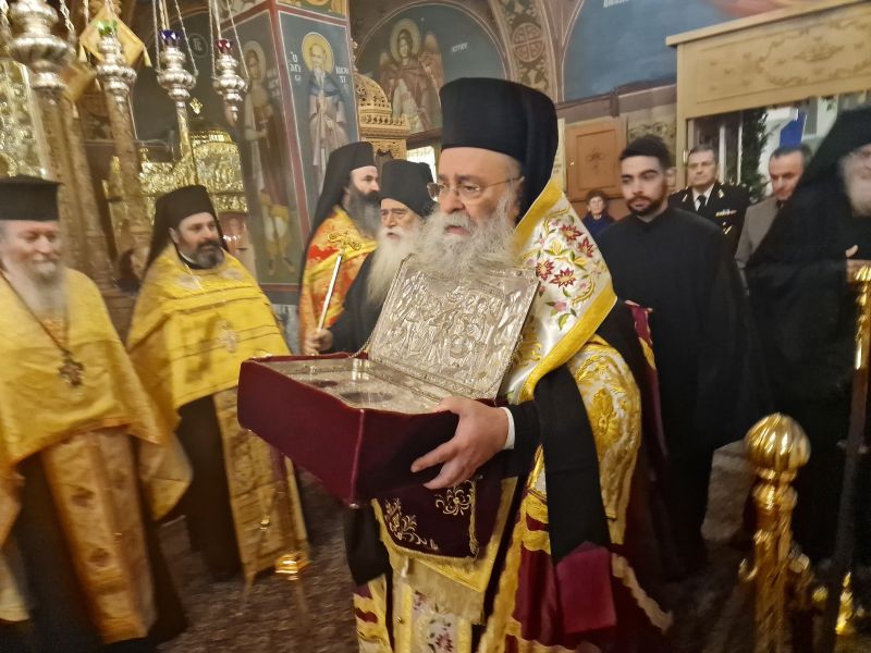 Υποδοχή Τιμίων Δώρων στη Δράμα από το Άγιον Όρος