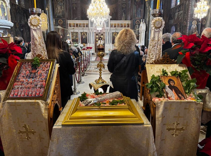 Ο Καθεδρικός Ναός της Καλλιθέας υποδέχθηκε την Οσία Σοφία της εν Κλεισούρα Καστορίας