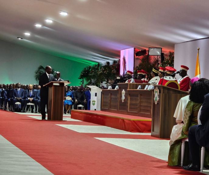 Ο Μητροπολίτης Άκκρας στην ορκωμοσία του Προέδρου της Ακτής Ελεφαντοστού 