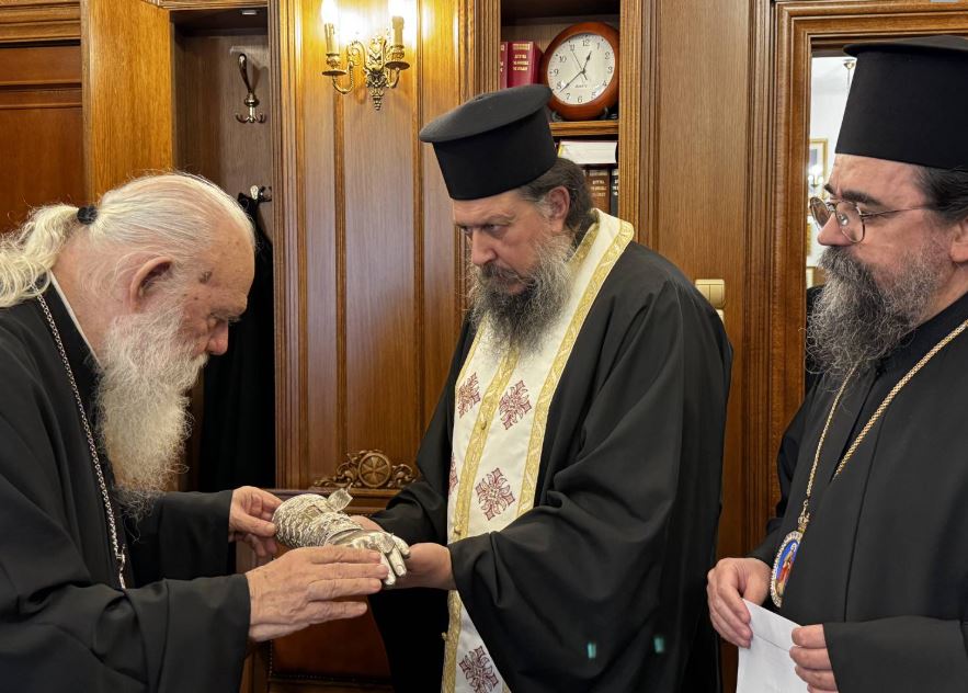 Ο Αρχιεπίσκοπος Αθηνών προσκύνησε την Οσία Σοφία της Κλεισούρας