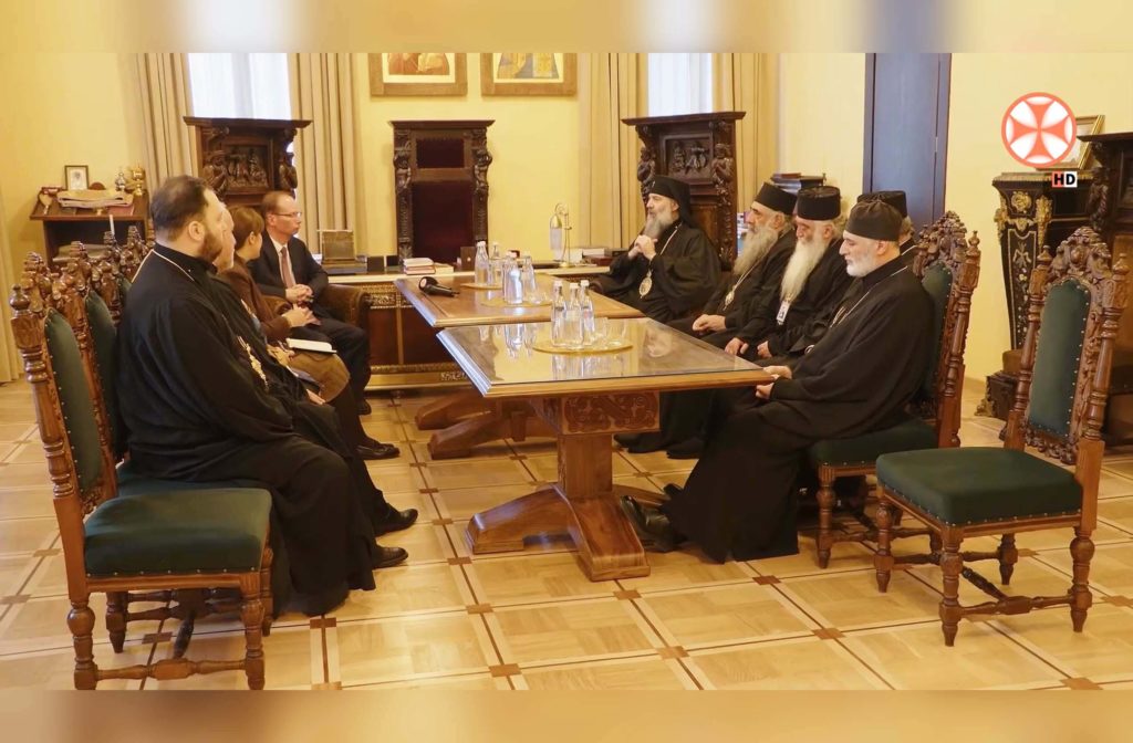 აშშ-ის ელჩის მოვალეობის შემსრულებელი საპატრიარქოს ეწვია (ვიდეო)