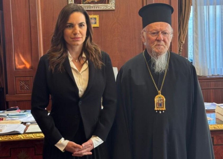 Επίσκεψη της Υπουργού Τουρισμού Όλγας Κεφαλογιάννη στο Οικουμενικό Πατριαρχείο