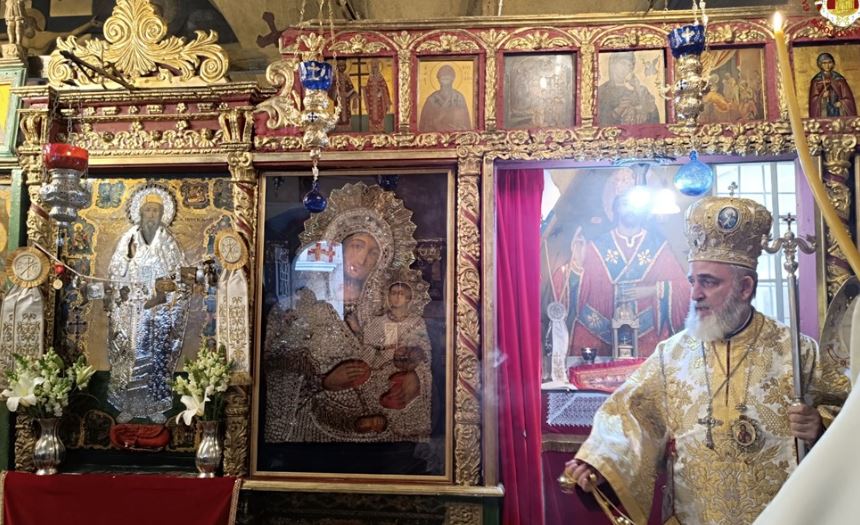 The feast of Saint Spyridon Bishop of Trimythous the Wonderworker at the Patriarchate