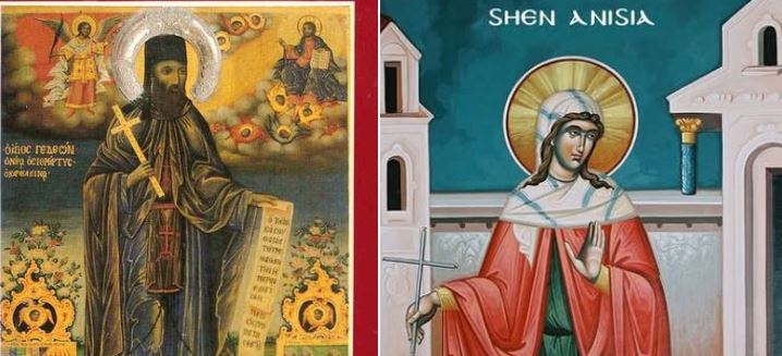 Oshënare dëshmore Anisia. Hierodëshmor Anisi i Selanikut. Dëshmor Fileteri dhe 7 dëshmorët. Dëshmor i ri Gedeoni. Oshënar Leonti