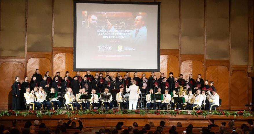 Colinde și cântece patriotice la Palatul Parlamentului, într-un concert dedicat Nașterii Domnului