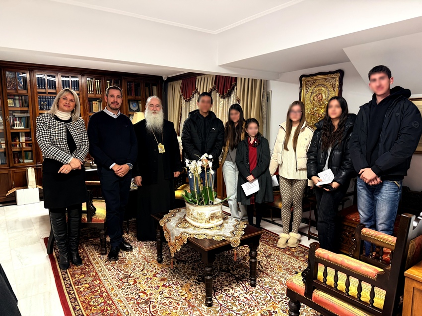 Επισκέψεις μαθητών στον Μητροπολίτη Κορίνθου Παύλο