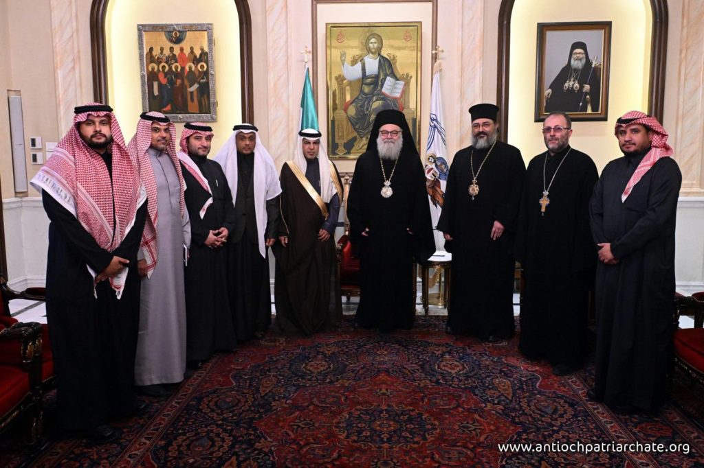 البطريرك يوحنا العاشر يستقبل السفير السعودي في سوريا فيصل بن سعود المجفل