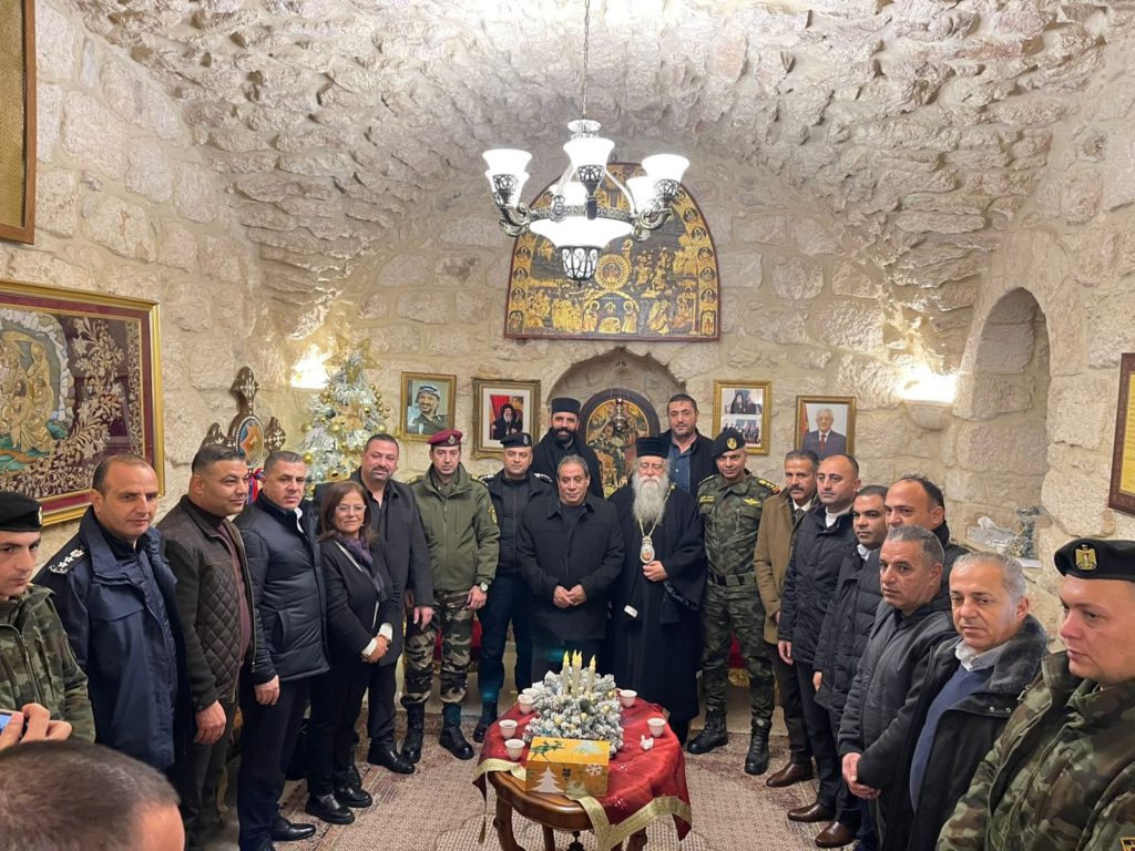 Συνάντηση Μητροπολίτη Διοκαισαρείας με τον Κυβερνήτη και τις αρχές ασφαλείας της Βηθλεέμ