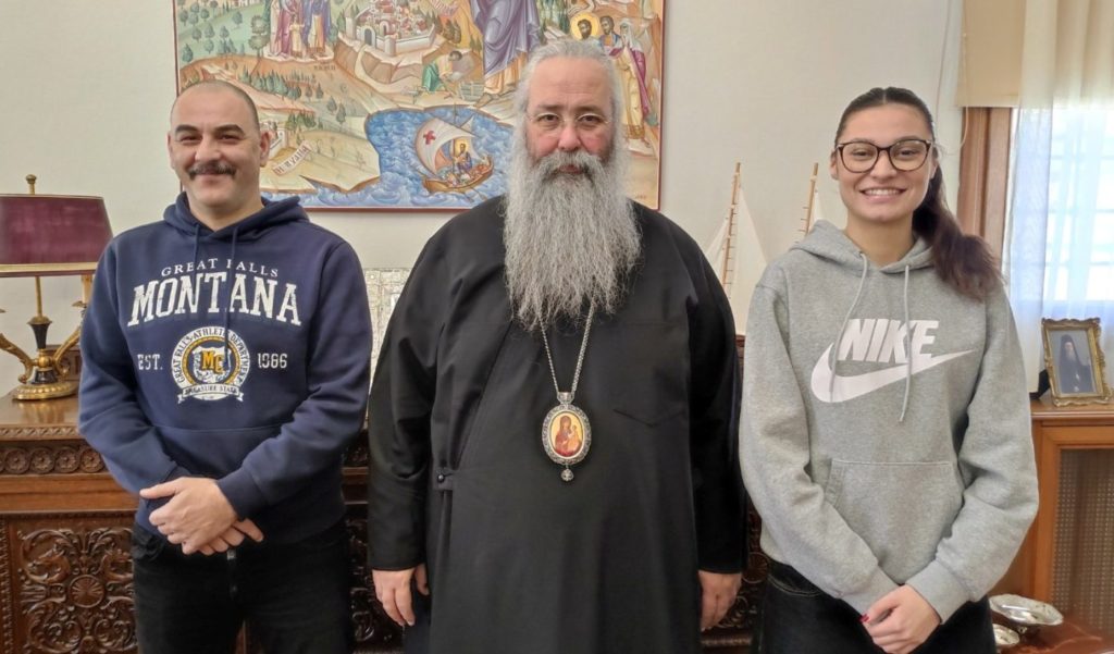 Συνάντηση Μητροπολίτη Κίτρους με την πρωταθλήτρια του καράτε Μαριάντα Ζαμαντζά