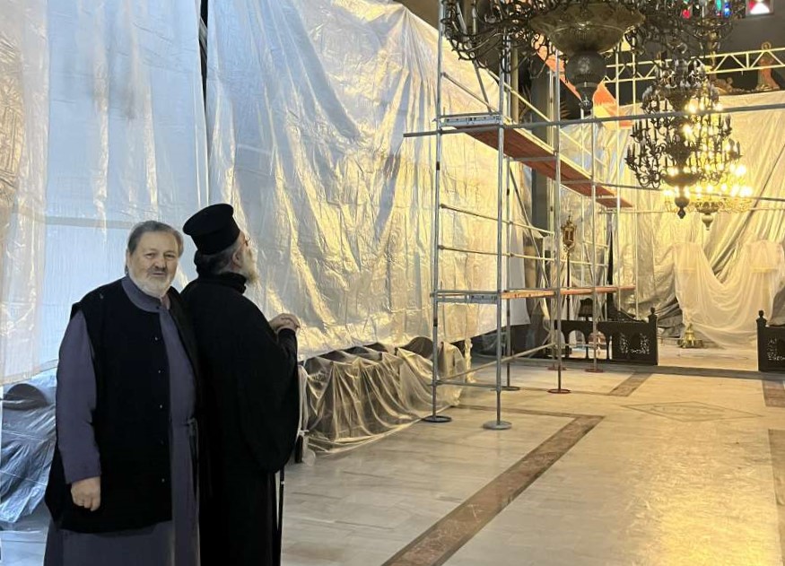 Αυτοψία στον Ιερό Μητροπολιτικό Ναό Ρεθύμνου για την αποκατάστασή του
