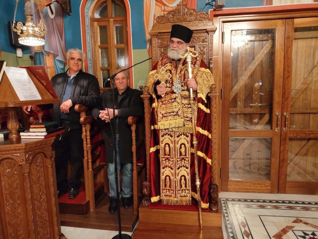 Αρχιερατικός Εσπερινός του Αγίου Δημητριανού στον ομώνυμο Ιερό Ναό στην Πέρα Ορεινής