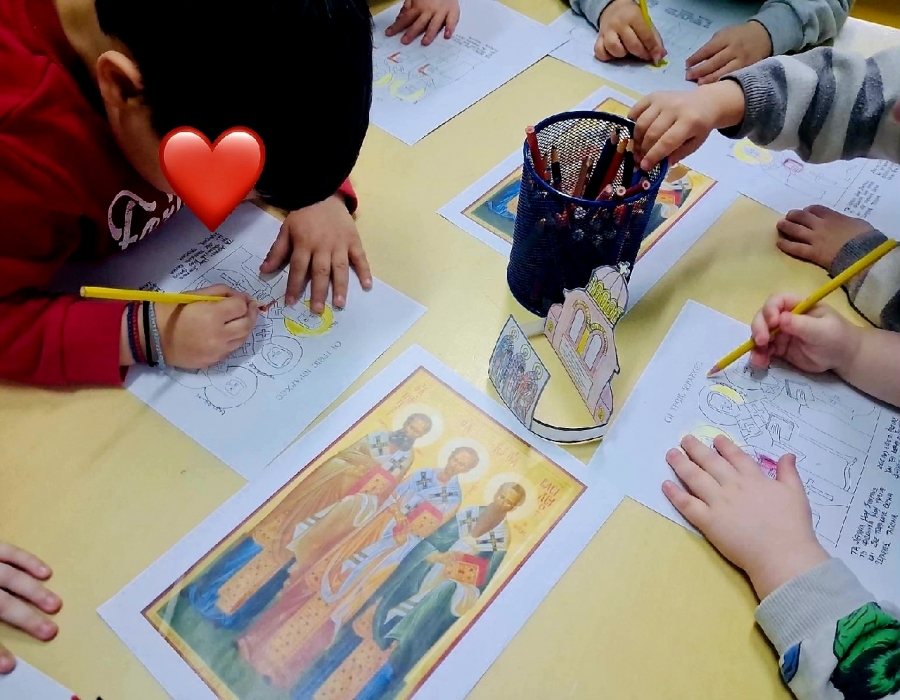 Η εορτή των Τριών Ιεραρχών στους Βρεφονηπιακούς Σταθμούς της Ι.Μ. Μαρωνείας