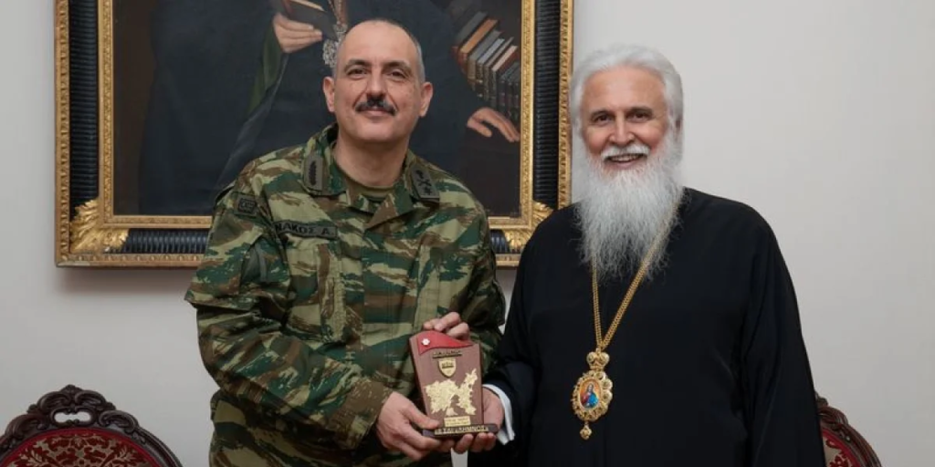 Επίσκεψη νέου Στρατιωτικού Διοικητή Λήμνου στο Μητροπολίτη Λήμνου