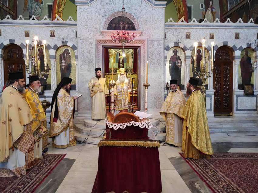 Η εορτή των Τριών Ιεραρχών στην Μητρόπολη Κορίνθου