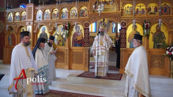 Ο Μητροπολίτης Φλωρίνης στον Ιερό Ναό Μεταμορφώσεως του Σωτήρος στο Thomastown