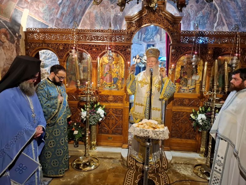 Ο Μητροπολίτης Χαλκίδος στην Ιερά Μονή Αγίου Νικολάου Άνω Βάθειας