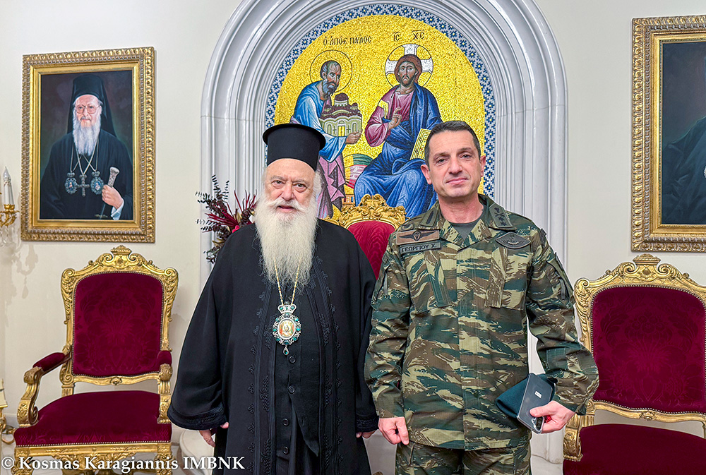 Εθιμοτυπική επίσκεψη από τον νέο Διοικητή της Ι Μεραρχίας Πεζικού στον Μητροπολίτη Βεροίας