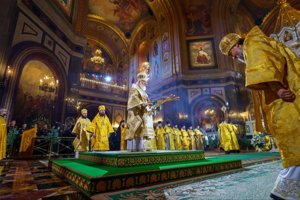 В праздник Рождества Христова Предстоятель Русской Церкви совершил Божественную литургию в Храме Христа Спасителя