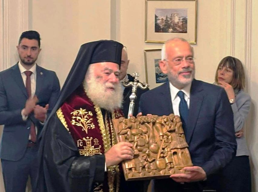 Ο Πατριάρχης Αλεξανδρείας στην Ελληνική Πρεσβεία στο Κάιρο