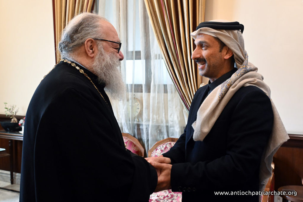 Ο Πρέσβης του Κατάρ στη Συρία ευχήθηκε για το νέο έτος στον Πατριάρχη Αντιοχείας