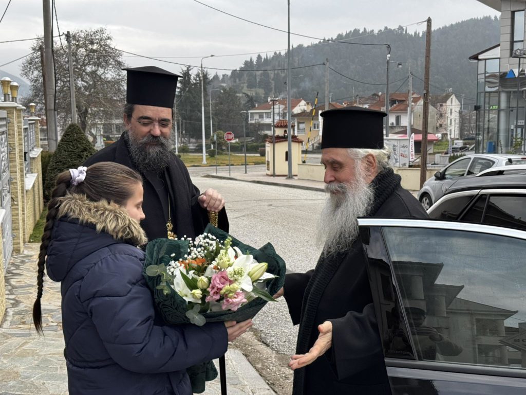 Άφιξη του Αρχιεπισκόπου Σινά Συμεών στην Ιερά Μητρόπολη Καστορίας