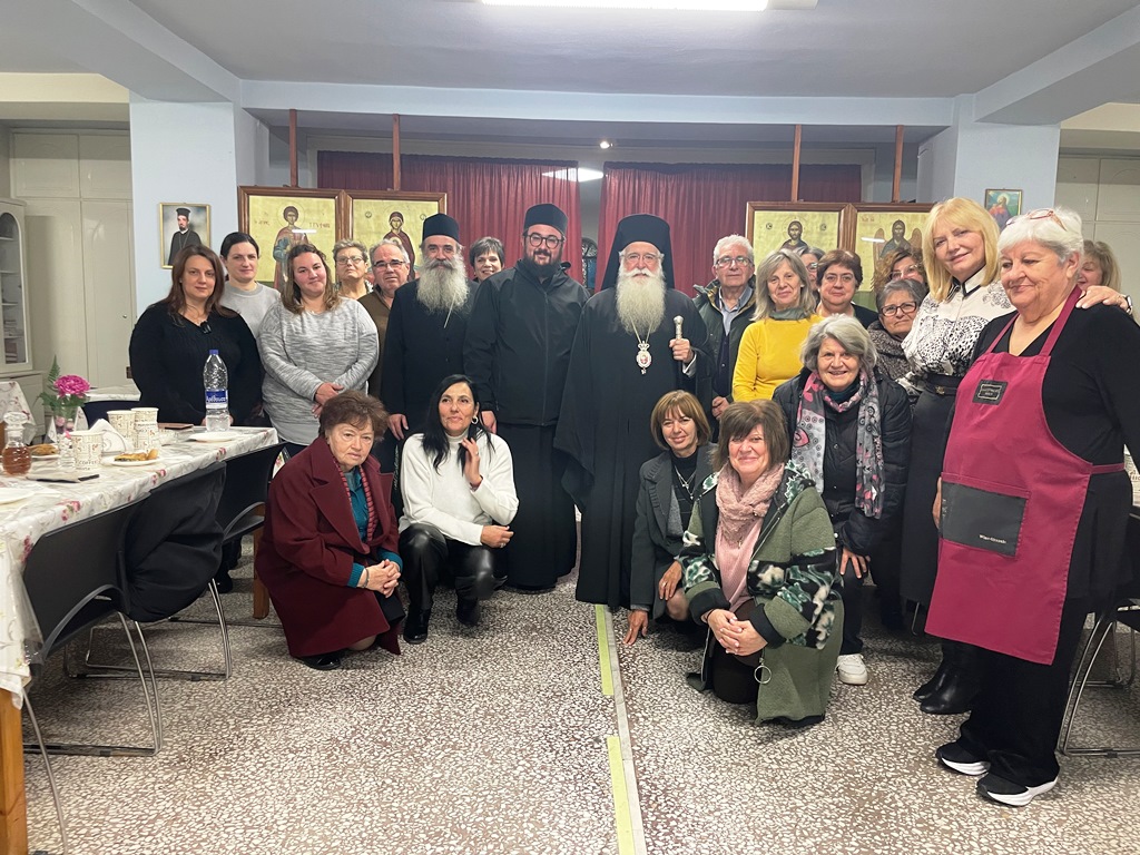 Επίσκεψη του Μητροπολίτη Δημητριάδος στον Ιερό Ναό Αγίου Τρύφωνος Βόλου