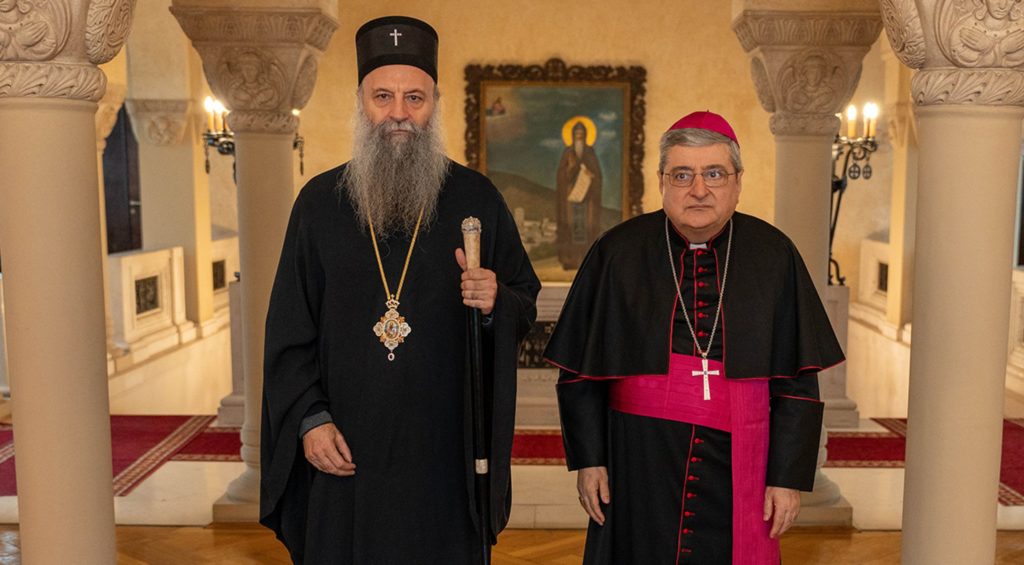Ο Πατριάρχης Σερβίας ενημέρωσε τον Αποστολικό Νούντσιο για την κατάσταση στο Κοσσυφοπέδιο και τα Μετόχια