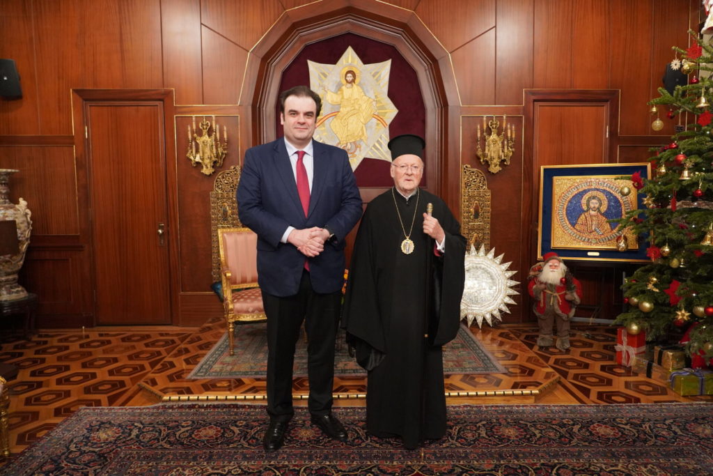 Ο Οικουμενικός Πατριάρχης συνεχάρη και ευχήθηκε στον νέο Πρόεδρο του Eurogroup, Κυριάκο Πιερρακάκη
