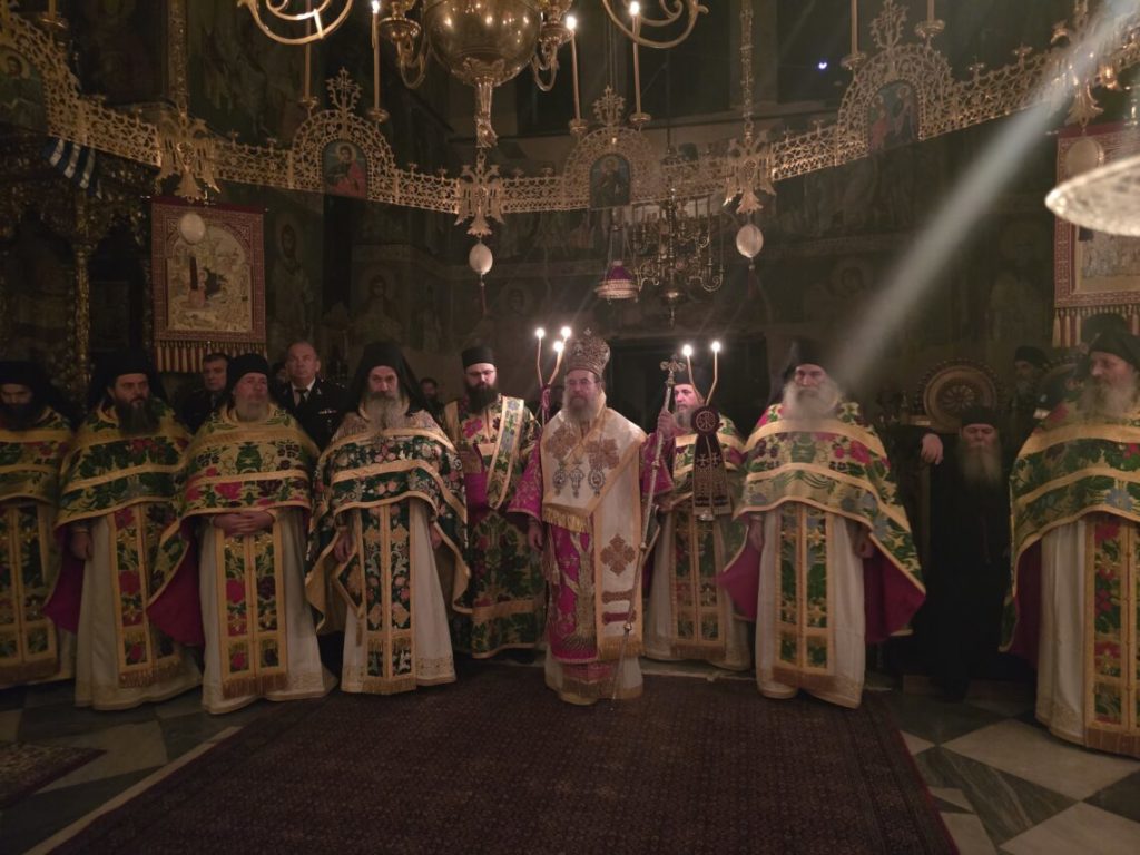 Χριστούγεννα στον Ναό του Πρωτάτου των Καρυών Αγίου Όρους