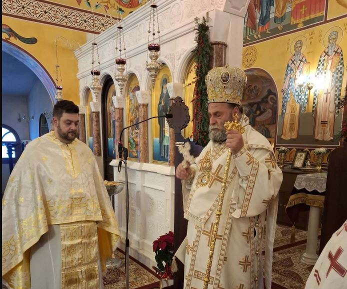 Αρχιερατική Θεία Λειτουργία στον Ιερό Ναό Αγίου Παϊσίου του Αγιορείτου Κιάφας