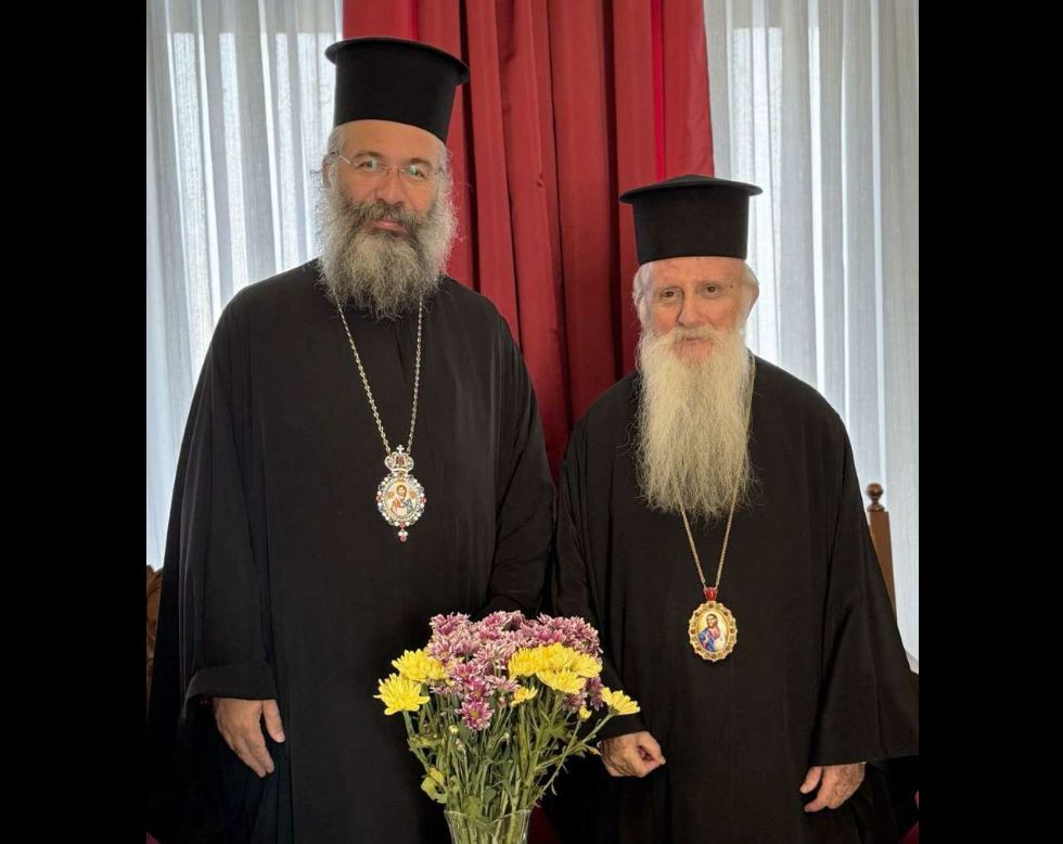 Ο Ρεθύμνης Πρόδρομος έλαβε την ευχή του Μητροπολίτη Λάμπης για την ανάληψη των καθηκόντων της τοποτηρητείας
