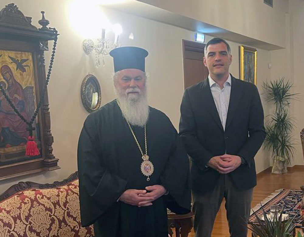 Συνάντηση Μητροπολίτη Καλαβρύτων με τον πολιτευτή Αχαΐας Ανδρέα Τσώκο