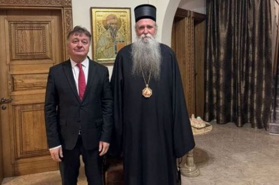 Митрополит Јоаникије примио потпредсједника Владе Будимира Алексића