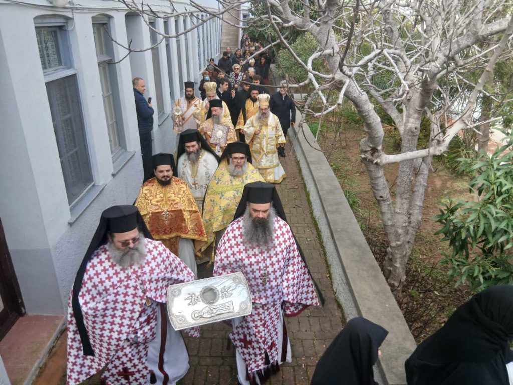 Η εορτή του Οσίου Ανθίμου του νέου στην Ιερά Μονή Παναγίας Βοηθείας στη Χίο
